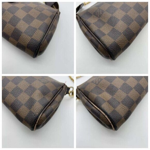 Louis Vuitton Damier Ebene Eva Shoulder Bag W/box - Picture 11 of 16